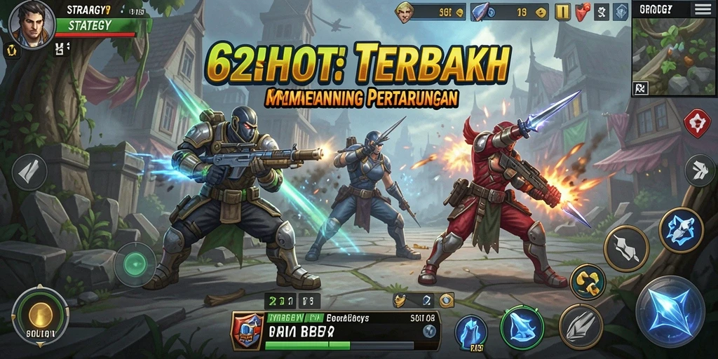 Tampilan antarmuka strategis 62HOT yang menarik dan intuitif.