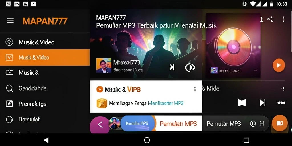 Antarmuka MAPAN777 yang menarik dan mudah digunakan.