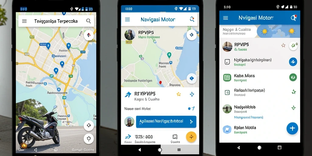 Antarmuka aplikasi RPVIP5 yang user-friendly dan informatif.