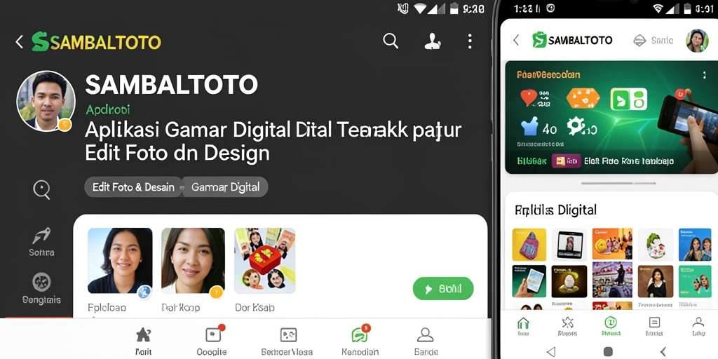Tampilan antarmuka yang intuitif pada aplikasi SAMBALTOTO.