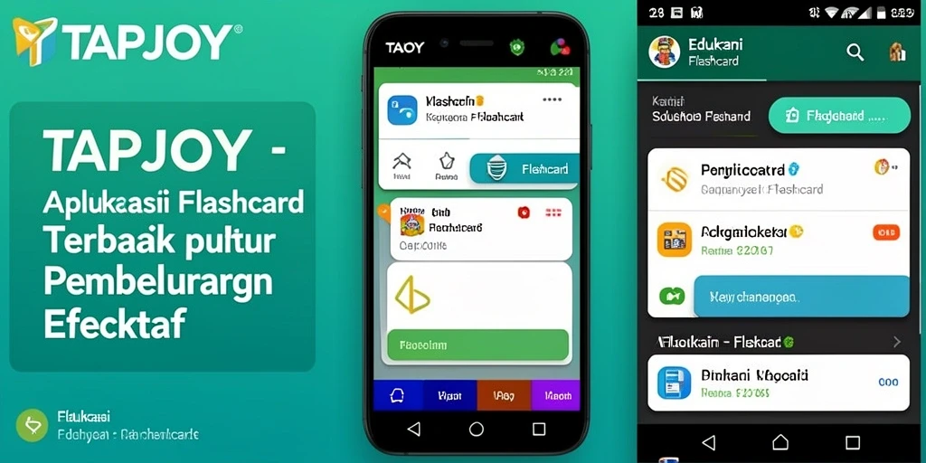 Tampilan antarmuka TAPJOY yang interaktif dan menarik.