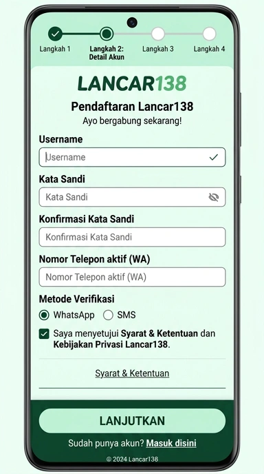Panduan Cara Registrasi Akun lancar138 untuk Pengguna Android
