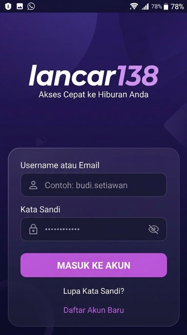 Masuk Akun lancar138 untuk Pengguna Android